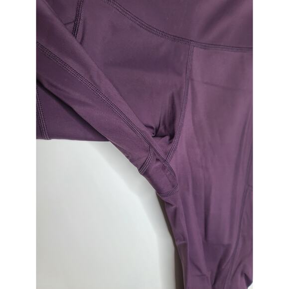 Zyia Active purple athletic capri leggings with pockets - 2 - Picture 3 of 7